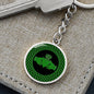 Irish Claddagh Graphic Circle Keychain