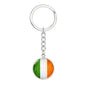 Ireland Flag Graphic Circle Keychain