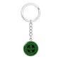 Irish Celtic Cross Shield Graphic Circle Keychain