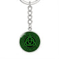 Irish Trinity Knot Graphic Circle Keychain