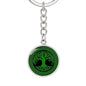 Irish Tree of Life Graphic Circle Keychain