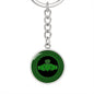 Irish Claddagh Graphic Circle Keychain