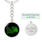 LOVE Ireland Graphic Circle Keychain