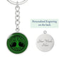 Irish Tree of Life Graphic Circle Keychain
