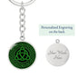 Irish Trinity Knot Graphic Circle Keychain