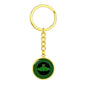 Irish Claddagh Graphic Circle Keychain