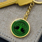 Irish Tree of Life Graphic Circle Keychain