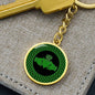 Irish Claddagh Graphic Circle Keychain