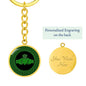 Irish Claddagh Graphic Circle Keychain