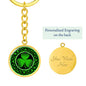 Shamrock Graphic Circle Keychain