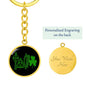 LOVE Ireland Graphic Circle Keychain