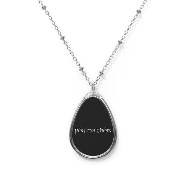 ☘️ Póg Mo Thóin Oval Necklace ☘️