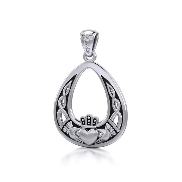 ☘️ Irish Claddagh .925 Sterling Silver Necklace ☘️