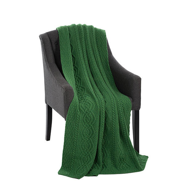 ☘️ Dara Merino Wool Aran Throw ☘️