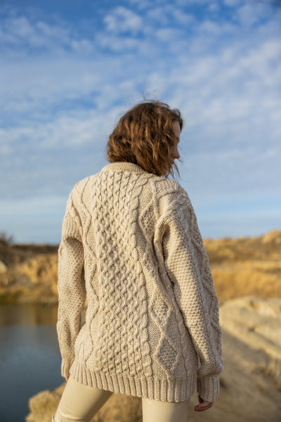 ☘️ Traditional Fisherman Cable Sweater ☘️