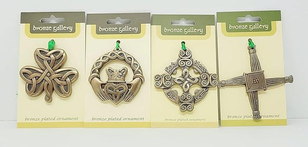 ☘️ Set of 4 Irish Christmas Tree Ornaments ☘️