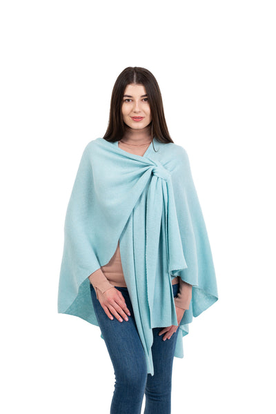 ☘️ Ladies Irish Lambswool Draped Shawl ☘️