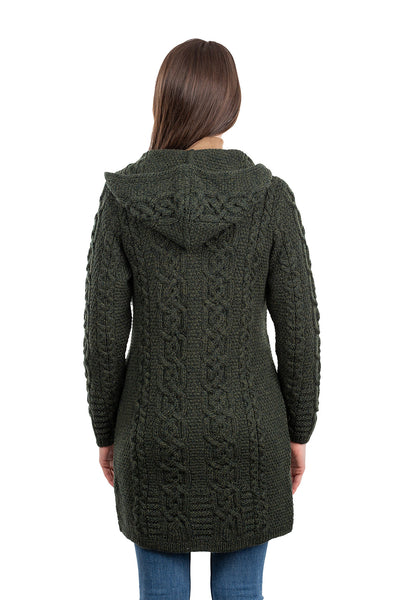 ☘️ Celtic Zip Hooded Aran Jacket ☘️