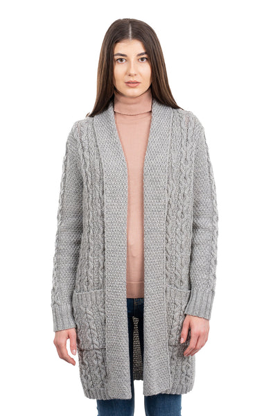 ☘️ Ladies Aran Open Face Cardigan ☘️