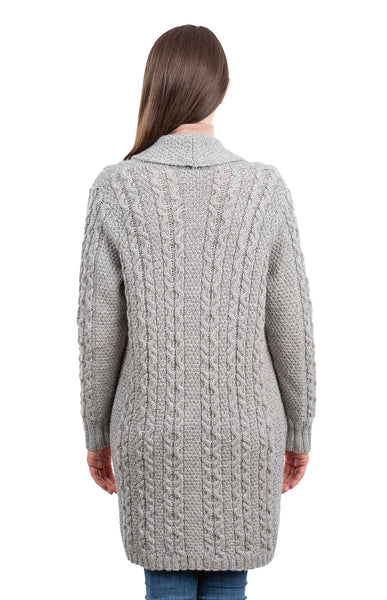 ☘️ Ladies Aran Open Face Cardigan ☘️