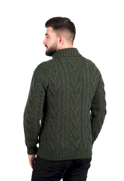 ☘️ Men's Buttoned Shawl Collar Cable Sweater ☘️