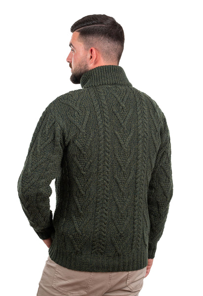 ☘️ Men's Zip Neck Irish Fisherman Sweater ☘️