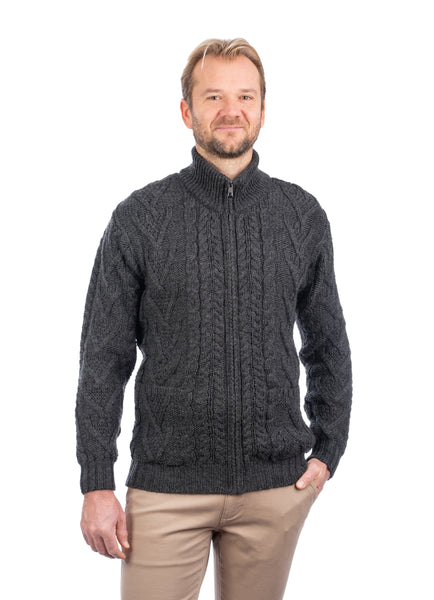 ☘️ Men's Zipper Aran Cardigan ☘️