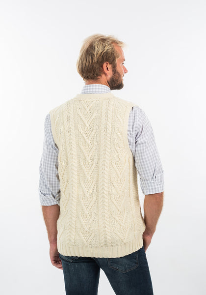 ☘️ Classic Men's Aran Knit Vest ☘️