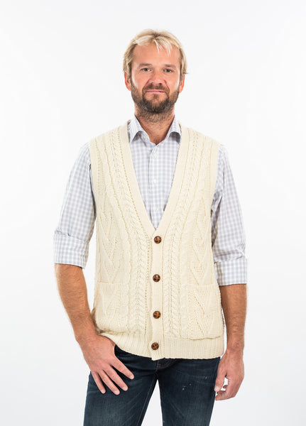 ☘️ Classic Men's Aran Knit Vest ☘️