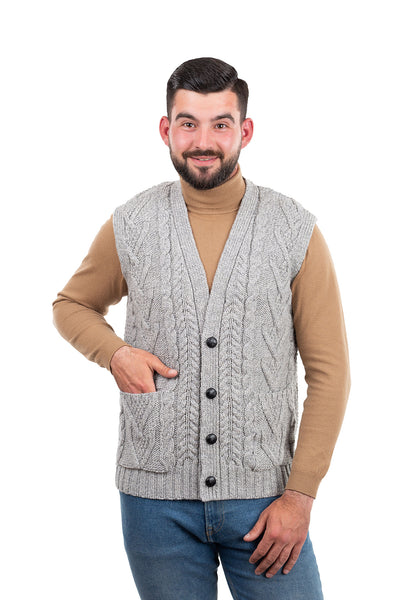 ☘️ Classic Men's Aran Knit Vest ☘️