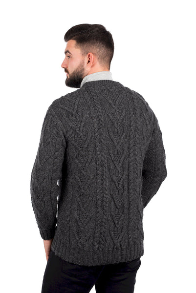 ☘️ Men's Merino Wool Aran Knit Sweater ☘️