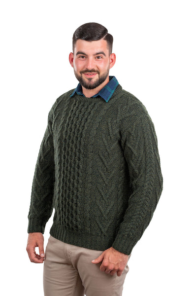 ☘️ Men's Merino Wool Aran Knit Sweater ☘️