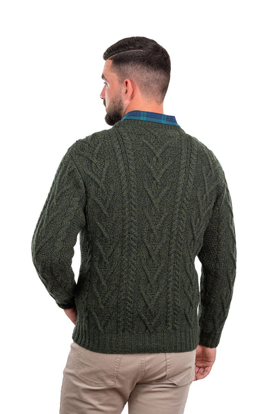 ☘️ Men's Merino Wool Aran Knit Sweater ☘️