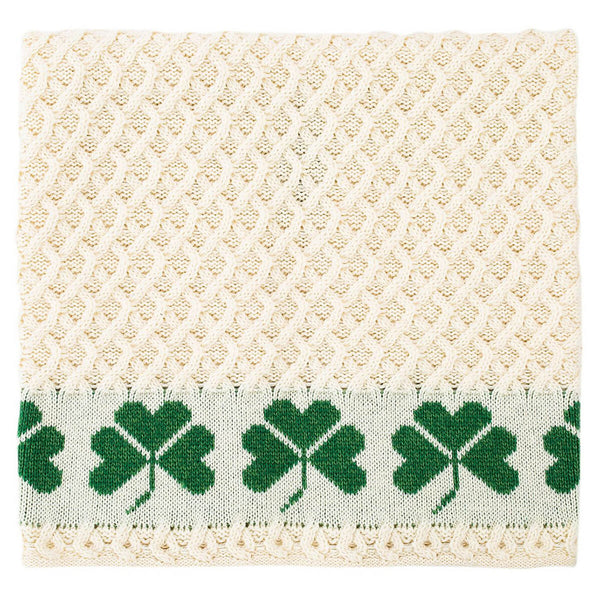 ☘️ Irish Shamrock Merino Wool Throw ☘️