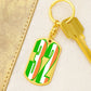 32 County Ireland Graphic Dog Tag Keychain