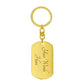 Celtic Rebel Graphic Dog Tag Keychain