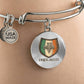 ☘️ Ireland Celtic Shield Bangle Bracelet ☘️