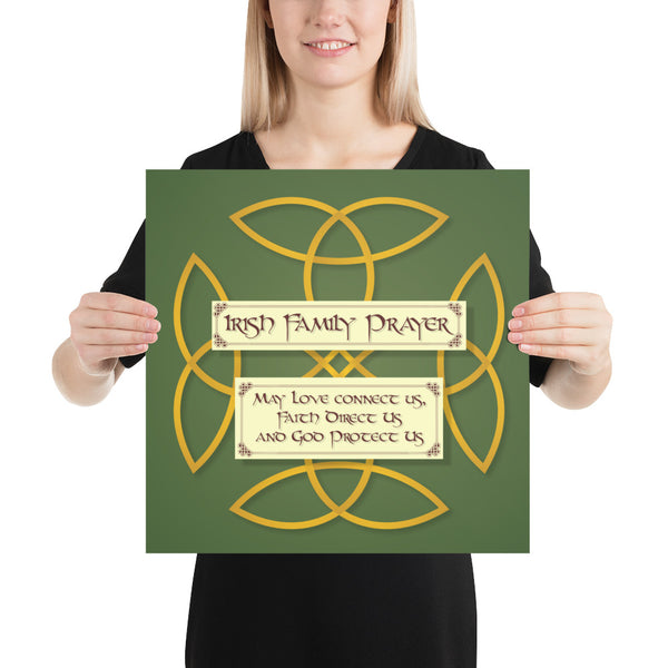 Irish Family Prayer Poster