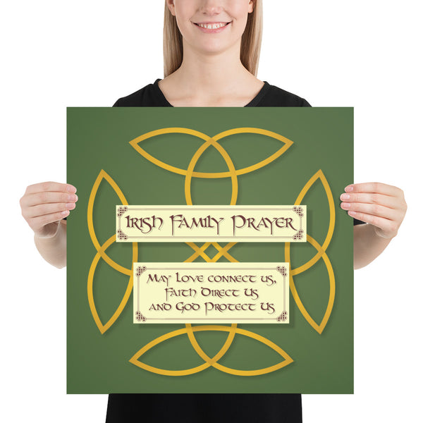 Irish Family Prayer Poster