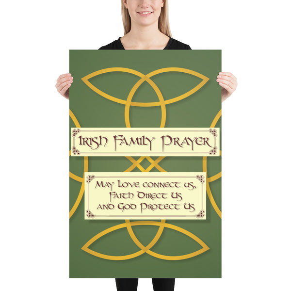 Irish Family Prayer Poster