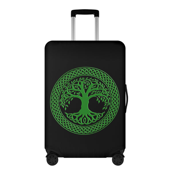 Irish Tree of Life Polyester Luggage Cover