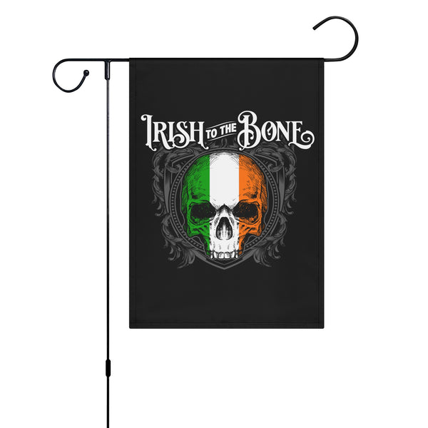 Irish To The Bone Garden Flag