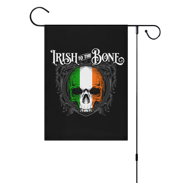 Irish To The Bone Garden Flag