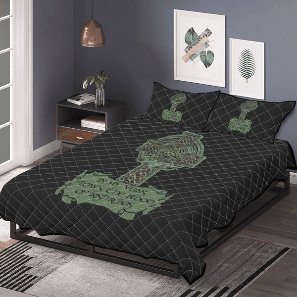 In My Veins Flows The Blood Of Irish Rebels Quilt Bed Set