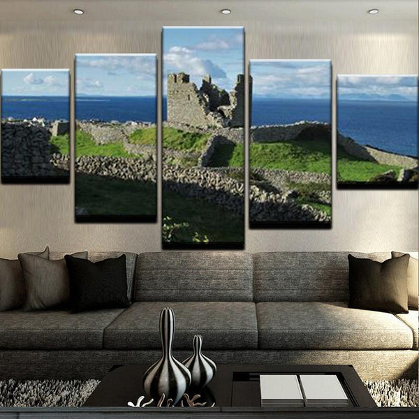 Galway - O'Brien's Castle Inisheer Canvas Print Wall Art