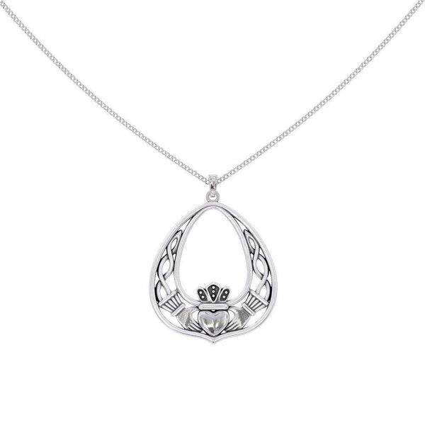 ☘️ Irish Claddagh .925 Sterling Silver Necklace ☘️