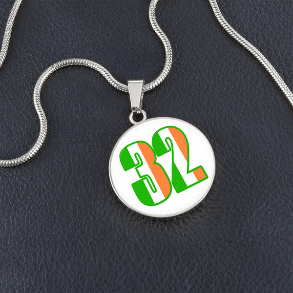 ☘️ 🇮🇪  32 Counties of Ireland Snake Chain Luxury Necklace 🇮🇪☘️