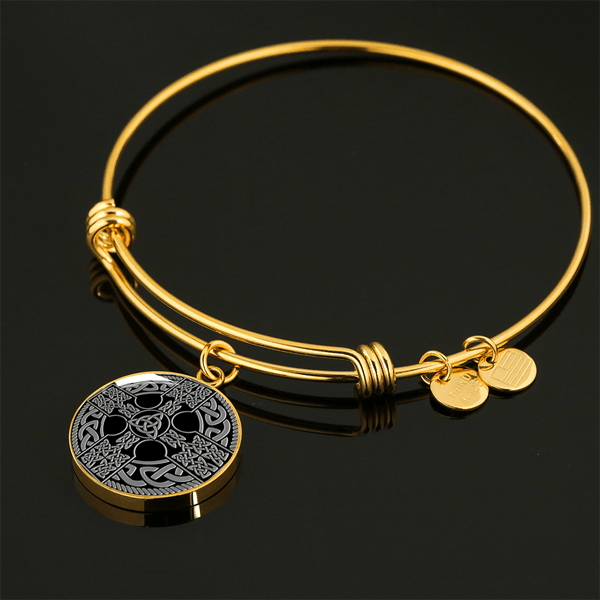 ☘️ Celtic Cross Shield Bangle Bracelet & Luxury Necklace ☘️