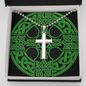 ☘️ PERSONALIZED Irish Cross Ball Chain Necklace ☘️