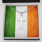 ☘️ PERSONALIZED Irish Cross Ball Chain Necklace☘️